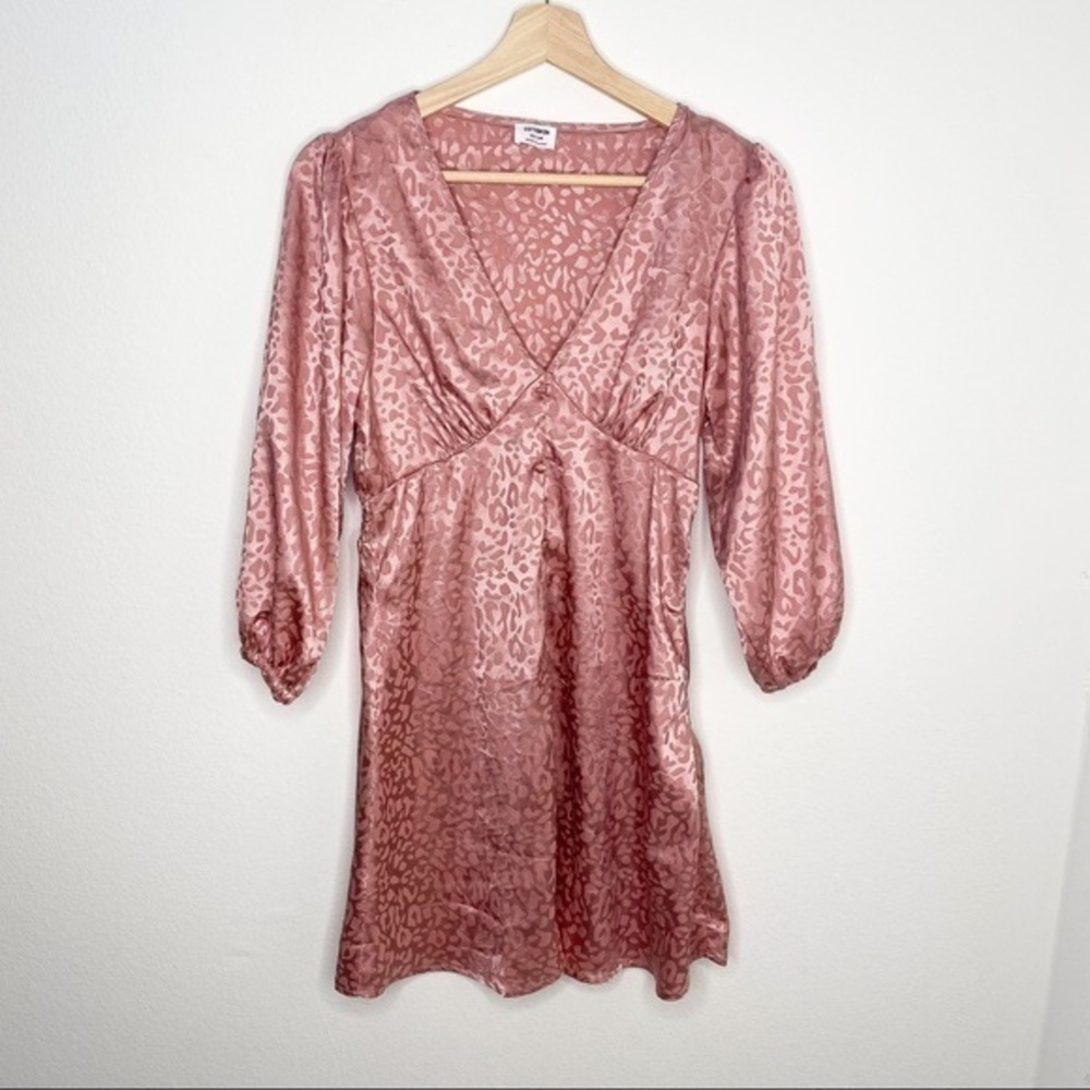 Cotton On Satin material leopard print mini dress